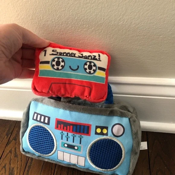 BARK! Dogs Toy - Vintage Boom Box w/Removable (Attached) Cassette Tape - NWOT! - Picture 2 of 10
